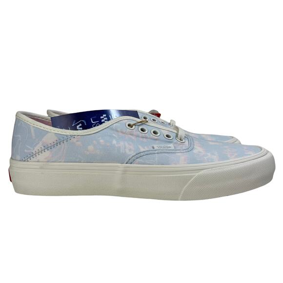NWT Vans Authentic SF Sneaker US Open Poster Art Marshmallow Size M8.5 / W10 New - Picture 3 of 8